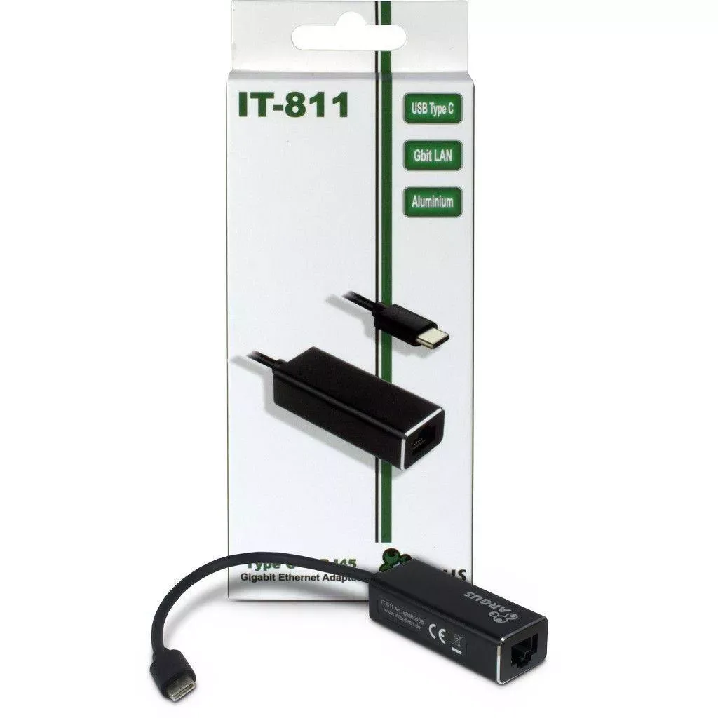 Adaptor Retea Gigabit RJ45 USB 3.0 Type C Inter-Tech Argus IT-811
