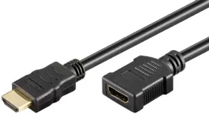 Cablu prelungitor HDMI 1.4v 1m mama-tata 4K Ultra HD 2160p 60Hz 3D Ethernet ARC Goobay