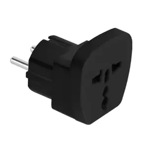 Adaptor tensiune universal 16A negru