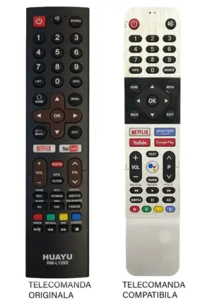 Telecomanda inlocuitoare compatibila pentru televizor Skyworth RM-L1592 ER: 1292-N MFY 1282 (362-1)