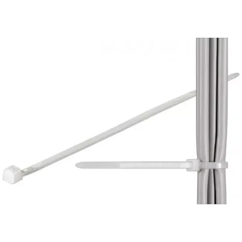 Coliere plastic strangere cabluri 292x3.5 mm transparent 100buc fixPoint