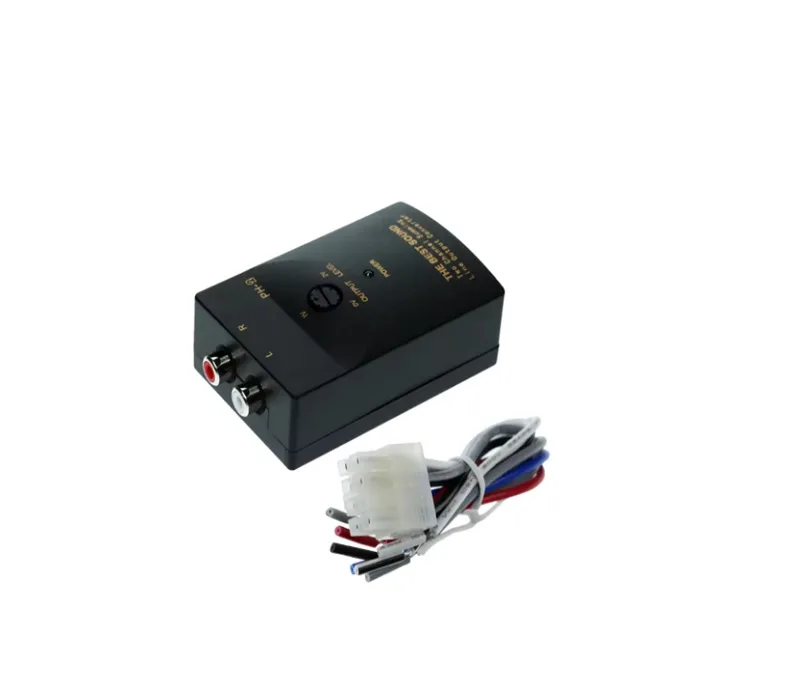 Adaptor de masina audio STEREO HIGH TO LOW 50W 1A HI(difuzoare) - LOW(2x RCA)