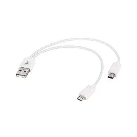 Cablu adaptor USB la mini USB si micro USB