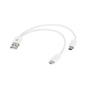 Cablu adaptor USB la mini USB si micro USB