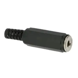 Mufa JACK stereo 3.5 mm mama cu protectie cablu