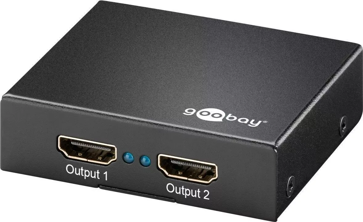 Splitter HDMI activ 1 intrare - 2 iesiri 4K GOOBAY