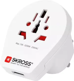 Adaptor priza Skross Universal World - UK cu USB 1.500261