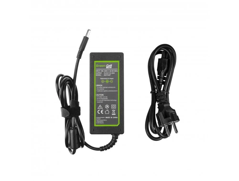 Incarcator laptop Dell Inspiron 15 /3543 /3558 /3559 /5552 /5558 19.5V 3.34A 65W mufa 4.5x3.0mm AD75AP Green Cell
