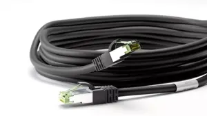 Cablu patchcord Cat8.1 SFTP 5m PiMF 2000MHz RJ45 cupru negru Goobay