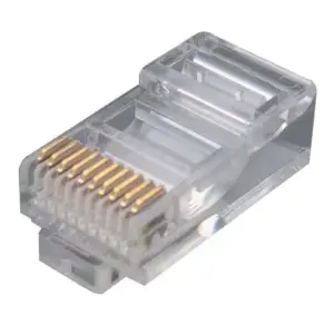 Mufa RJ50 tata 10 pini 10p10c pe cablu IDC de crimpat ENCITECH RJ48-10P10CR
