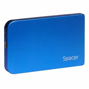 Rack extern 2.5 SATA USB 3.0 SPACER SPR-25611A albastru