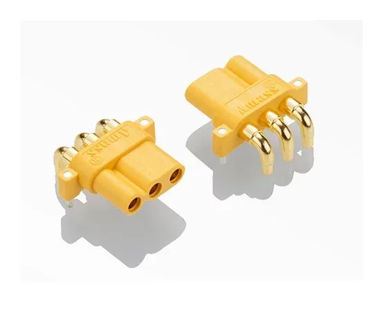 Conector alimentare DC soclu MR30 mama 3pin 15A 500V pentru PCB THT AMASS MR30PW-FB