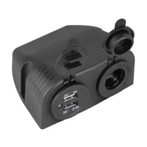 Mufa montaj auto cu 2x USB 3100mAh si 1x bricheta mama