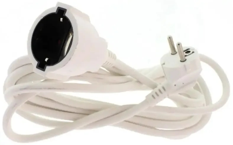 Cablu prelungitor 5m 1.5mm alb Well EXTC-5M-1.5PWE-WL