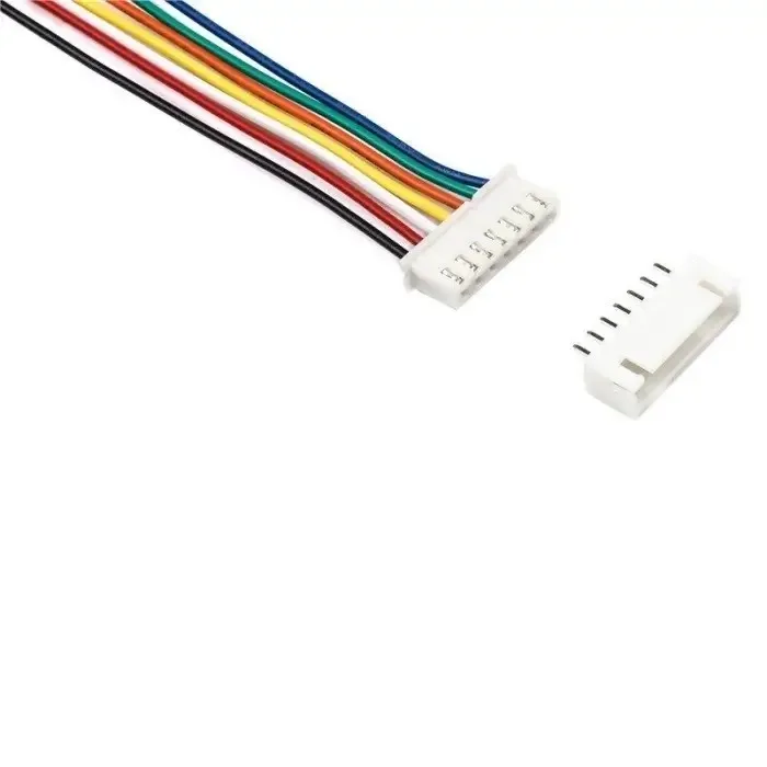 Cablu cu conectori 7pini JST pas 2.54mm mama + tata PCB