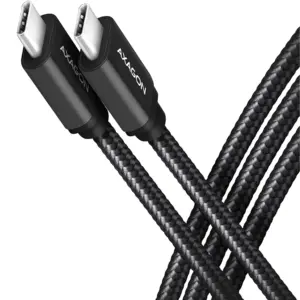 Cablu de date / incarcare AXAGON BUCM3-CM15AB USB-C la USB-C 3.2 Gen1 1.5m PD 60W 20V/3A
