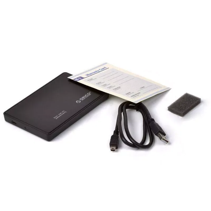 Rack 2588US Black USB 2.0 Tool Free 2.5" SATA External Enclosure Orico