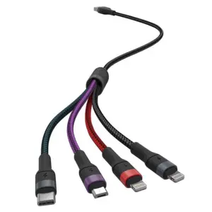 Cablu 4in1 USB TYPE C MICRO USB LIGHTNING - USB 2.4A 1.2m V-TAC SKU-7748