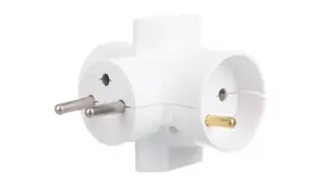 Conector AC supply splitter Layout 2P 2P+PE white TIMEX-ELEKTRO R-46