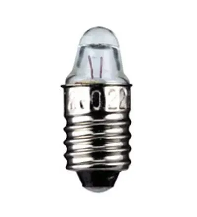 Bec E10 2.5V 0.3A filet si lentila Goobay