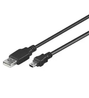 Cablu USB A tata la mini USB tata 1.8m Goobay