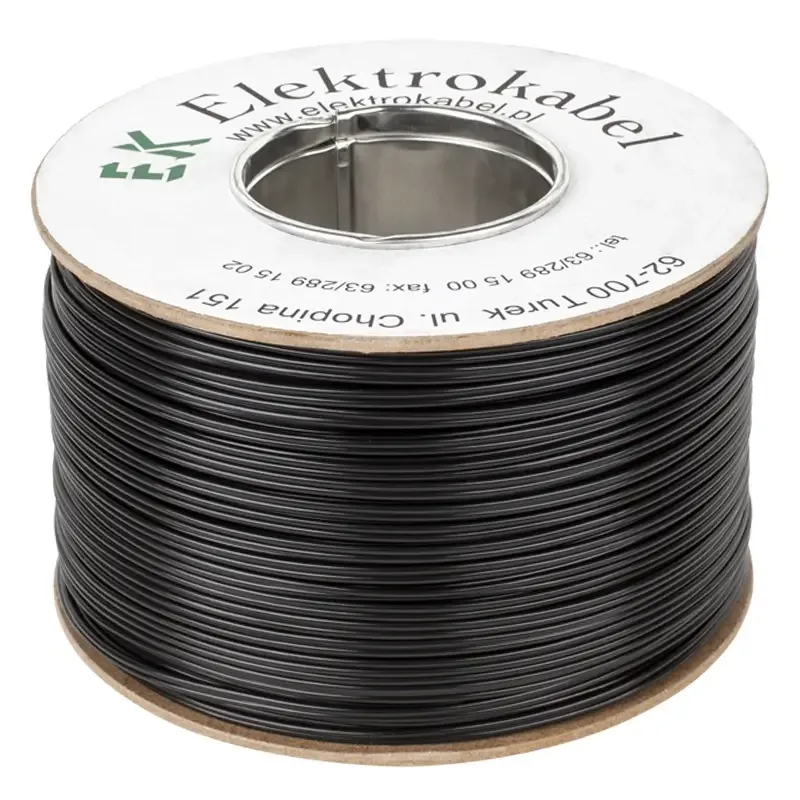 Cablu 10m difuzor cupru 2x1mm2 SMYP plat cu izolatie PVC negru Cabletech KAB0574-10