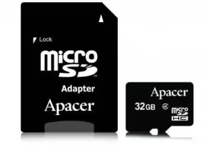 Card microSDHC 32GB Clasa 4 cu adaptor SD Apacer