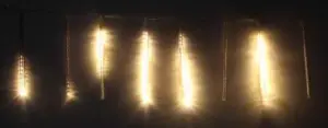 Ghirlanda luminoasa 8 turturi lumina alba cablu transparent WELL