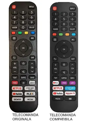 Telecomanda inlocuitoare compatibila pentru TV MEDIA /Vortex /NEI (428-1)