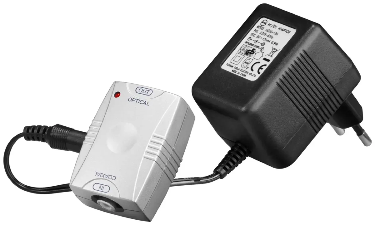 Convertor IN coaxial DIGITAL - OUT Toslink OPTICAL Goobay 11918