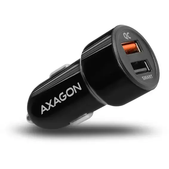 Incarcator auto Smart 5V 2.4A + QC3.0 30W negru Axagon PWC-QC5