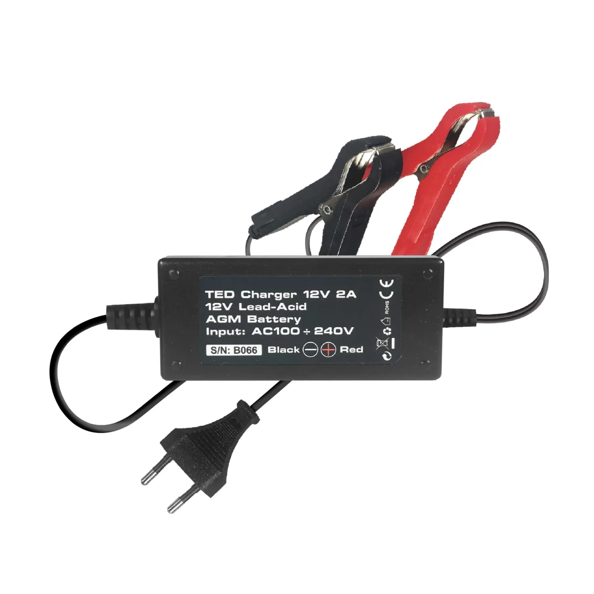 Incarcator cu debransare acumulatori plumb VRLA AGM 12V 2A TED