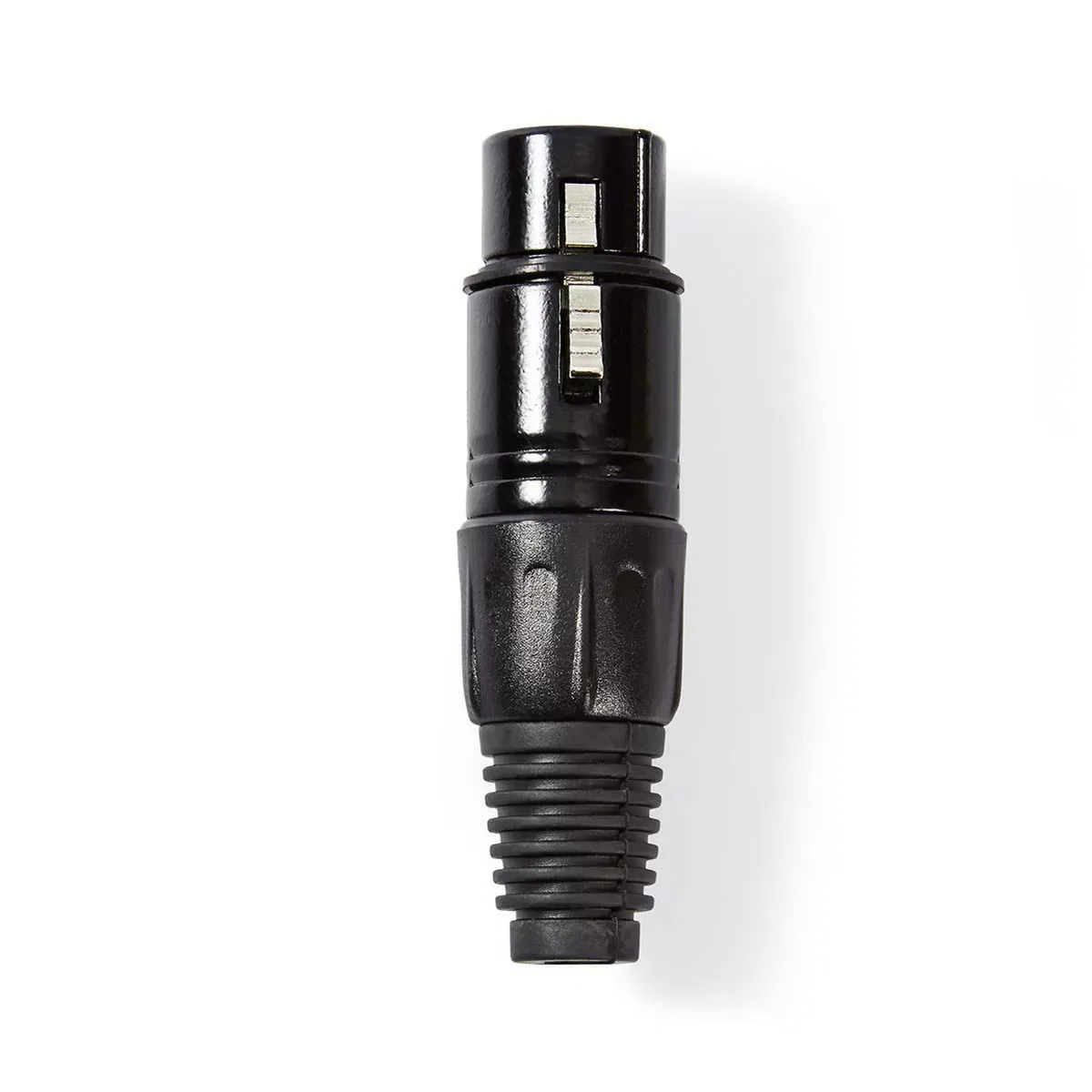 Conector XLR 3-Pin mama negru Nedis