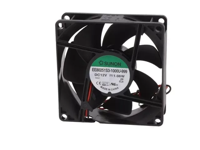Ventilator DC axial 12VDC 80x80x25 mm 55.77m 3/h 28dBA 2600rot/min 24AWG SUNON EE80251S3-1000U-999