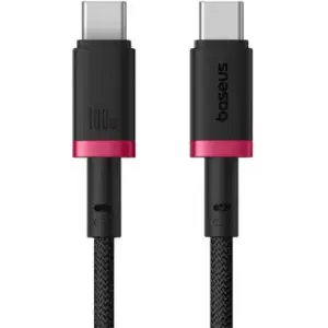 Cablu alimentare-date Baseus Dura Fast Charging Data 1m USB Type-C - USB Type-C 100W braided rosu+negru P10377803U01-01