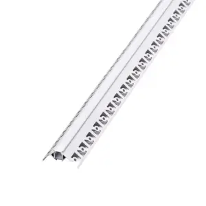 Profil aluminiu banda LED pentru rigips colt exterior 2m mat V-tac SKU-3361