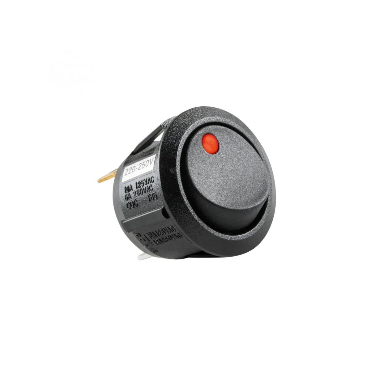 Intrerupator basculant bec rosu ON-OFF 250V/6A incastrare 21mm HOME
