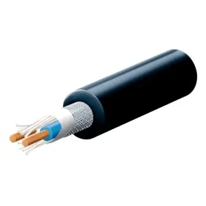 Cablu microfon Stereo 2 fire x 0.35mm2 ecranat Home MC 625/BK