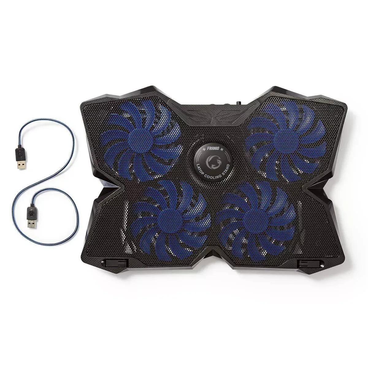 Cooler Laptop Gaming cu 4 ventilatoare compatibil 15-19" USB Nedis