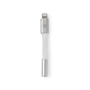 Adaptor iPhone Apple Lightning 8-Pin tata la Jack 3.5 mm mama 0.15m gri Nedis