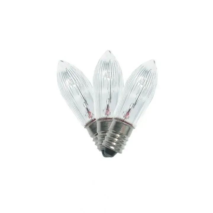 Set 3 becuri de rezerva alb L 7D E10 34V 3W