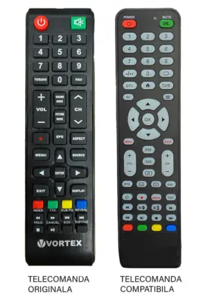 Telecomanda inlocuitoare compatibila cu originalul pentru TV Vortex V24MFZHN (651)