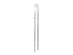 LED 3mm 12V alb rece 1120-1560mcd 30 grade parte frontala convex OSW5DK3132A-12V OPTOSUPPLY