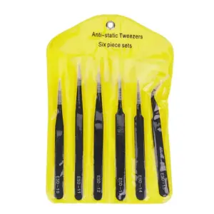 Set 6 buc pensete metalice anti-statice