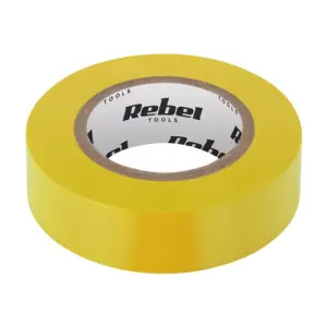 Banda izolatoare 0.13X19mm 20m galbena REBEL