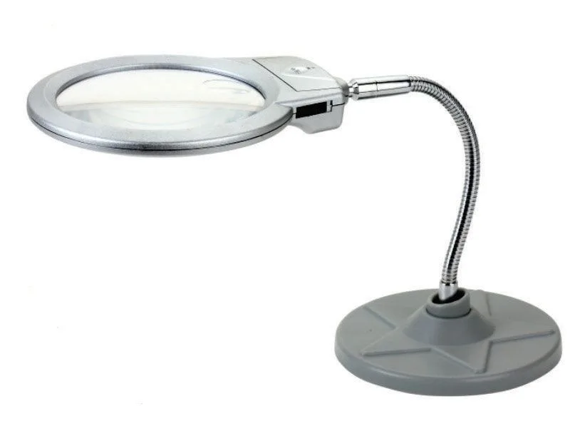 Lupa de birou brat flexibil lumina LED 3x AAA 2-5X ZD-126-1