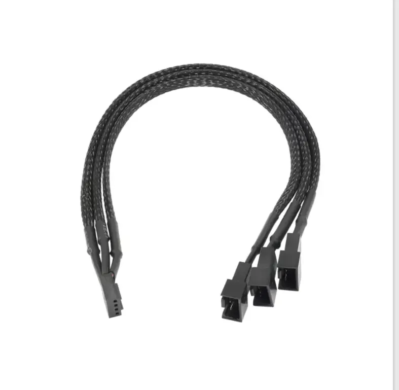 Cablu alimentare ventilator splitter 4pin mama PWM - 3pin tata 2x 4pin tata PWM 25cm AKYGA AK-CA-65