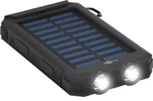 Solar PowerBank 8000mAh cu lanterna LED busola rezistent la socuri si apa Goobay