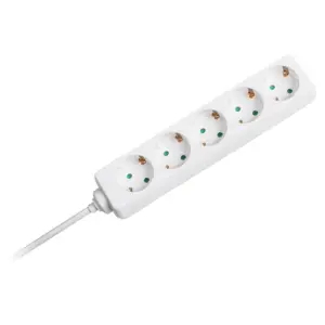 Prelungitor 5 prize 1.5m 3G1.5mm2 alb V-TAC SKU-8758