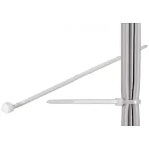 Coliere plastic de strangere cabluri 365x3.5 mm transparent interior-exterior 100buc Goobay